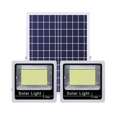 Conception de brevet à télécommande double projecteurs solaires 80W 120W 180W 240W 300W 400W
